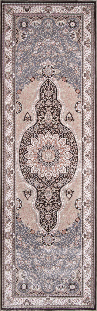 Momeni Renaissance REN-2 Charcoal Area Rug Closeup