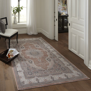 Momeni Renaissance REN-2 Rose Area Rug Room Scene Feature