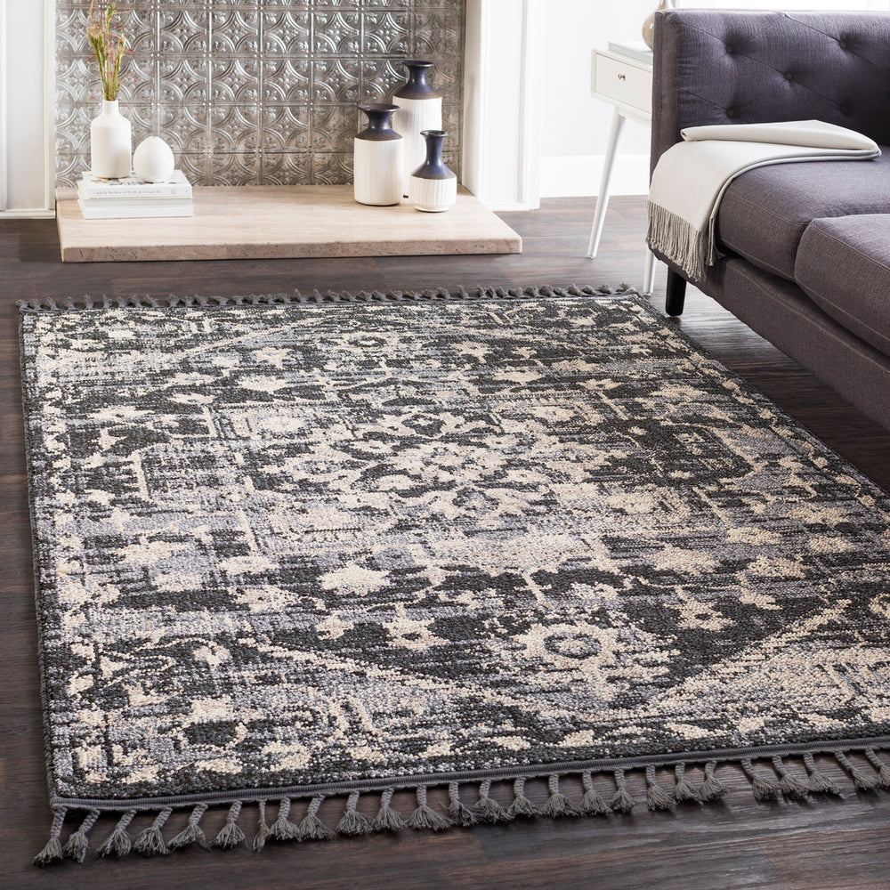 Surya Restoration REO-2300 Area Rug Room Image Feature