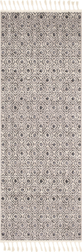 Surya Restoration REO-2306 Charcoal Medium Gray Light Cream Taupe Black Area Rug Runner Image