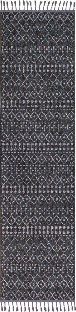 Surya Restoration REO-2312 Charcoal Medium Gray Light Black Area Rug Runner Image