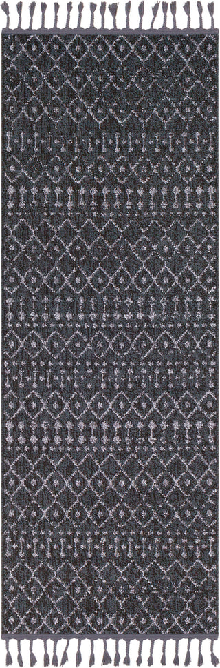 Surya Restoration REO-2312 Charcoal Medium Gray Light Black Area Rug Runner Image