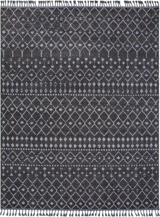 Surya Restoration REO-2312 Charcoal Medium Gray Light Black Area Rug Main Image 8 X 10