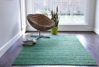 Loloi Resama RE-01 Emerald Area Rug Room Scene Feature