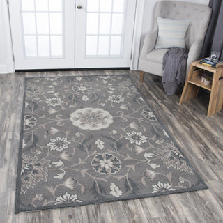 Rizzy Resonant RS914A Dark Taupe Area Rug Corner Image