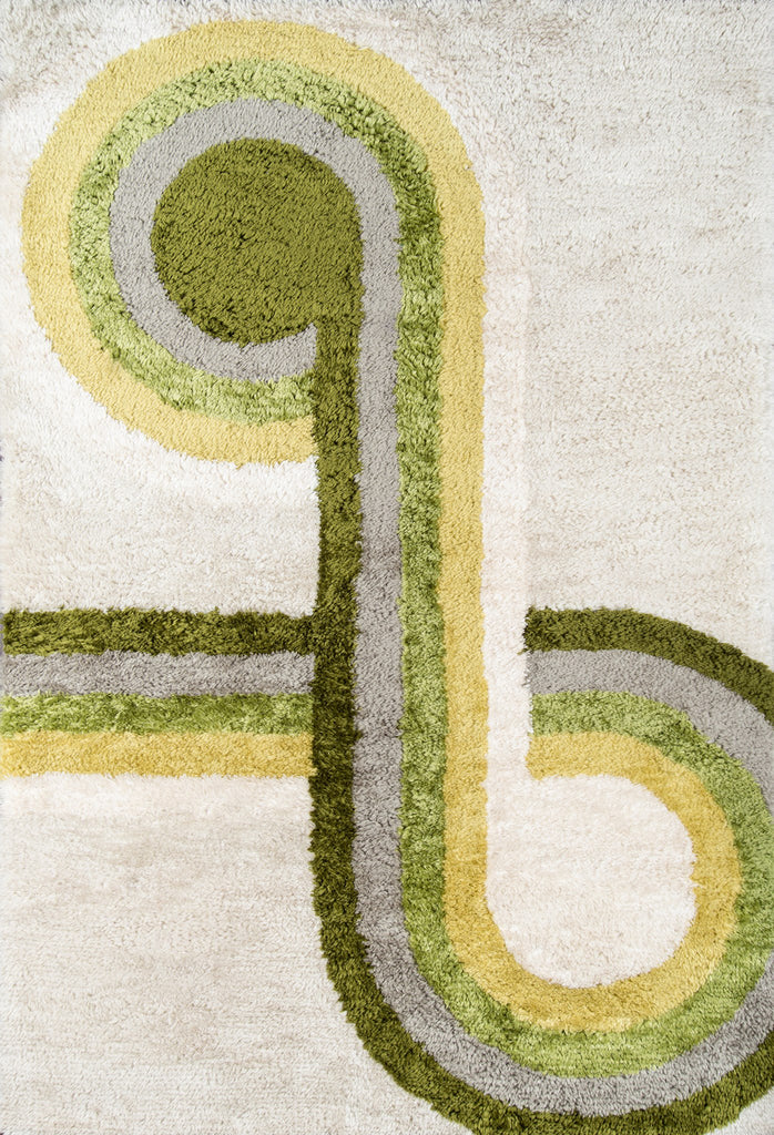 Momeni Retro RET-3 Green Area Rug by Novogratz main image