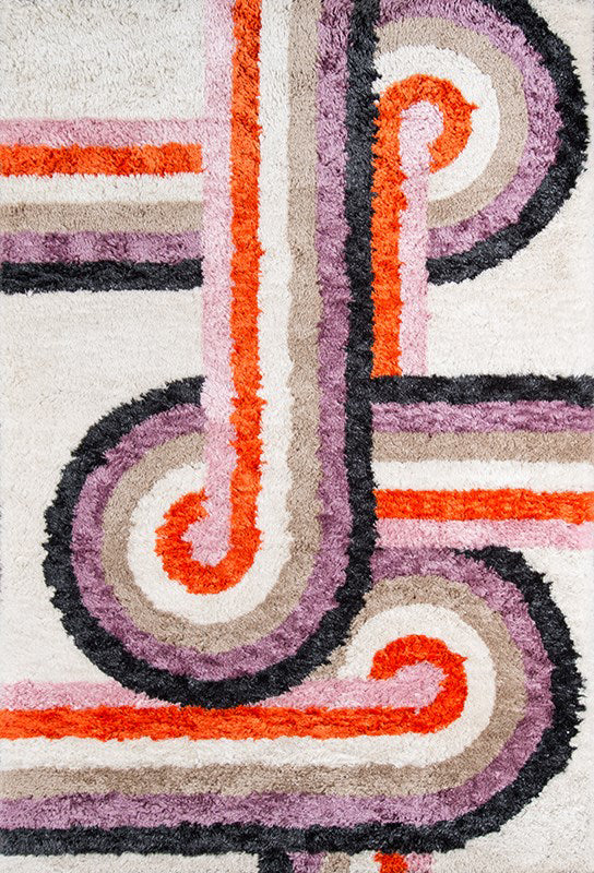 Momeni Retro RET-5 Lavender Area Rug by Novogratz main image