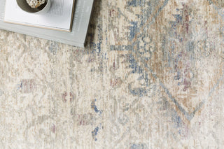 Loloi Revere REV-06 Ivory/Blue Area Rug Close Up