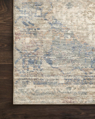 Loloi Revere REV-06 Ivory/Blue Area Rug Corner