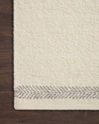 Loloi Reyla RLA-01 Ivory / Silver Area Rug Corner Image