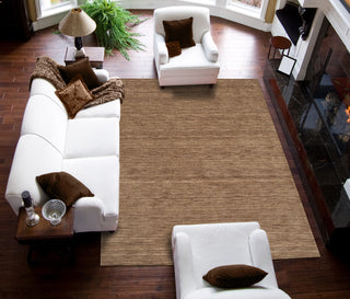 Dalyn Rafia RF100 Taupe Area Rug Lifestyle Image Feature