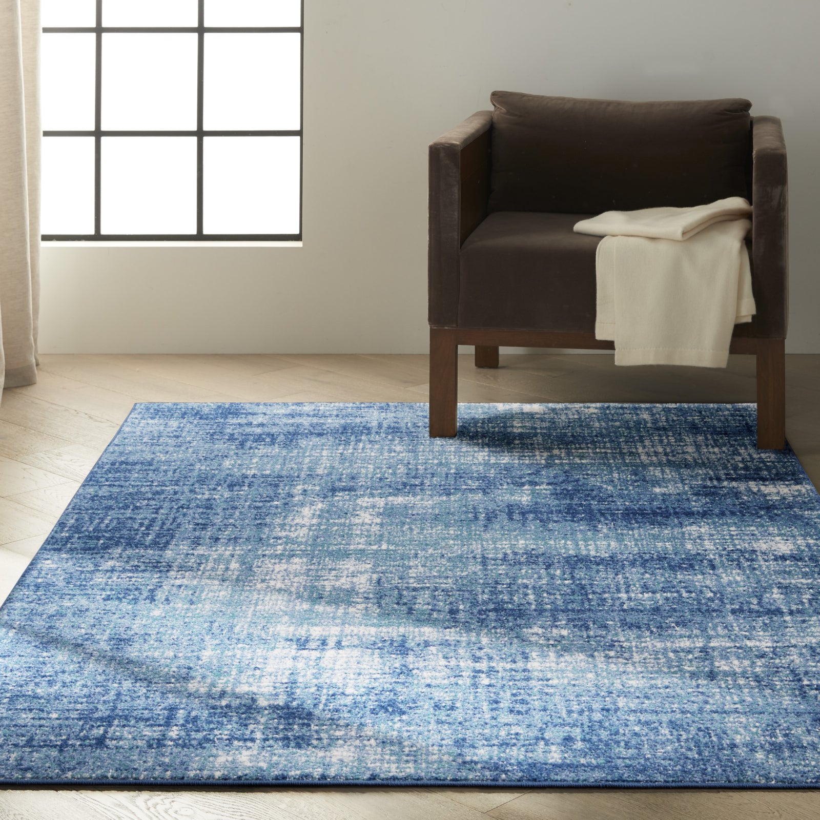 and River Incredible Teal/Ivory Blue Rugs Calvin – Decor Rug Flow Area CK001 Klein RFV02