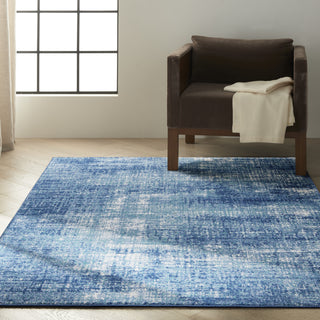 Calvin Klein CK001 River Flow RFV02 Teal/Ivory Blue Area Rug