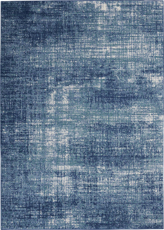 Calvin Klein CK001 River Flow RFV02 Teal/Ivory Blue Area Rug