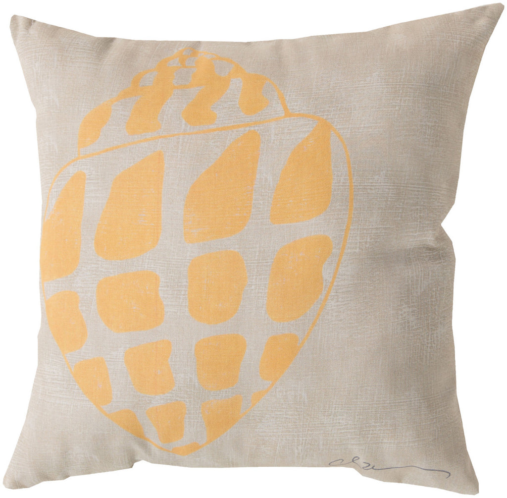 Surya Rain Charming Conch RG-016 Pillow 20 X 20 X 5 Poly filled