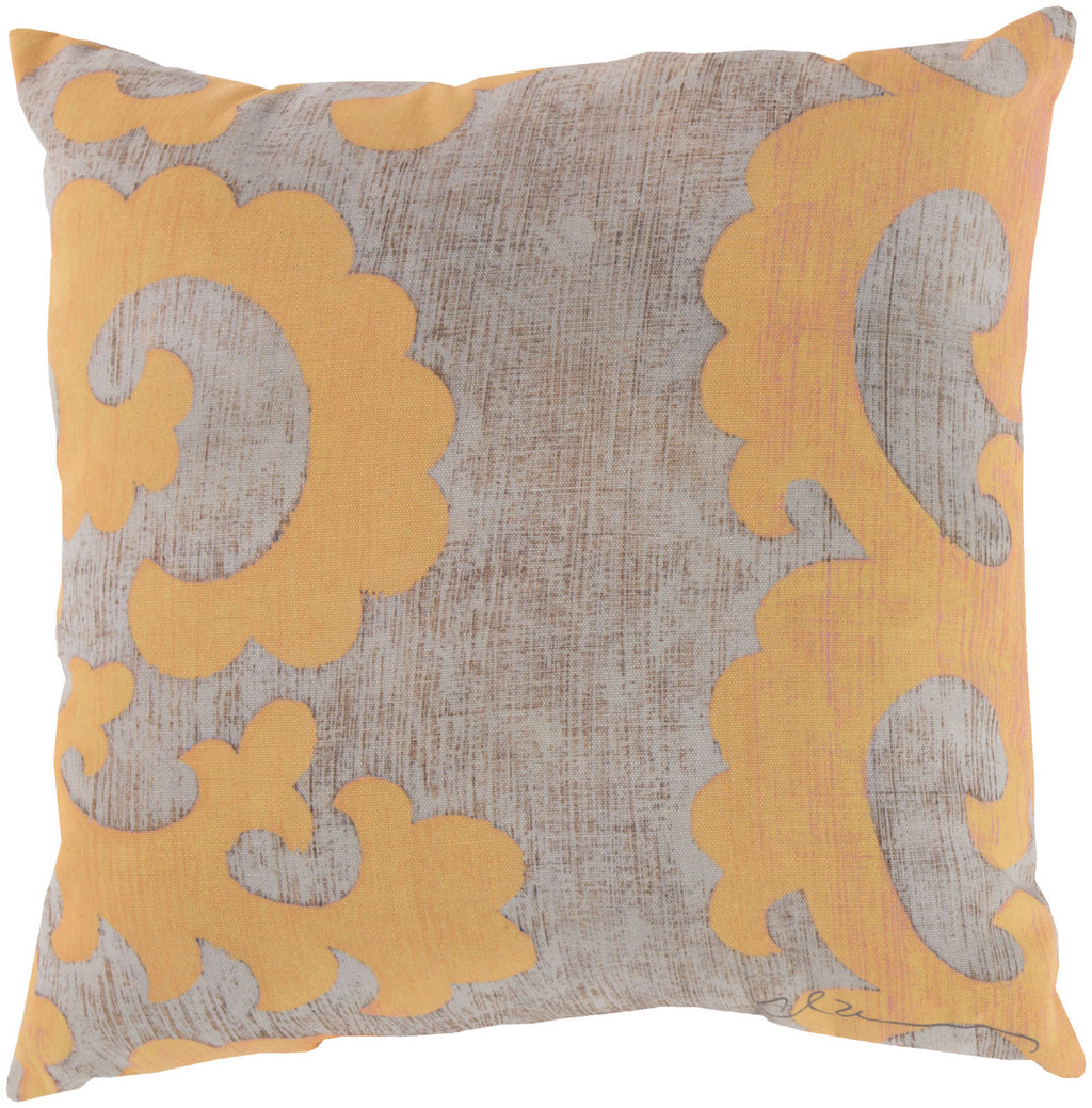 Surya Rain Statuesque Scroll RG-020 Pillow 18 X 18 X 4 Poly filled