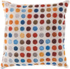 Surya Rain Surrounded by Circles RG-057 Pillow 18 X 18 X 4 Poly filled