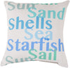 Surya Rain Striking Sea Filled RG-089 Pillow 20 X 20 X 5 Poly filled