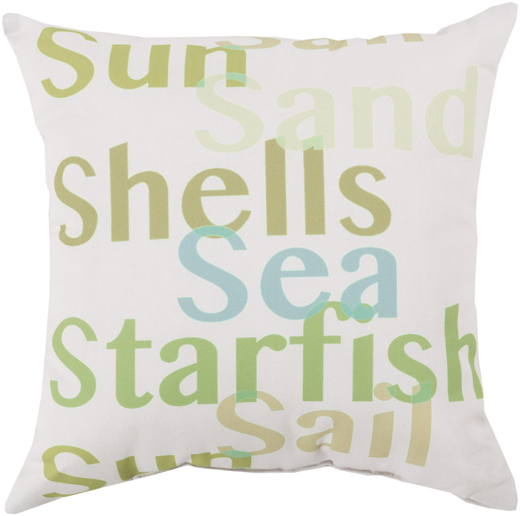 Surya Rain Striking Sea Filled RG-091 Pillow 18 X 18 X 4 Poly filled