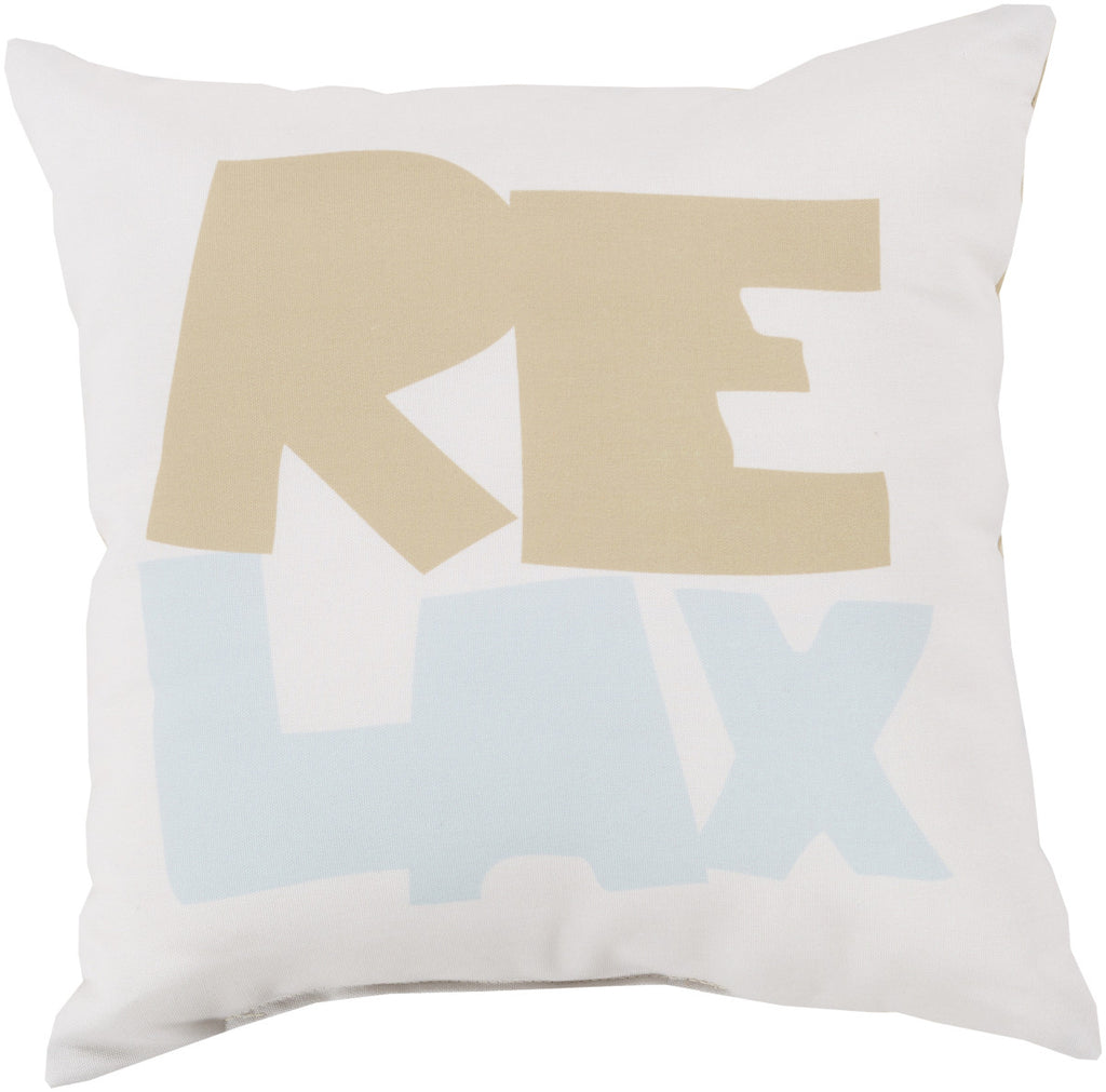 Surya Rain Just Relax RG-092 Pillow 18 X 18 X 4 Poly filled