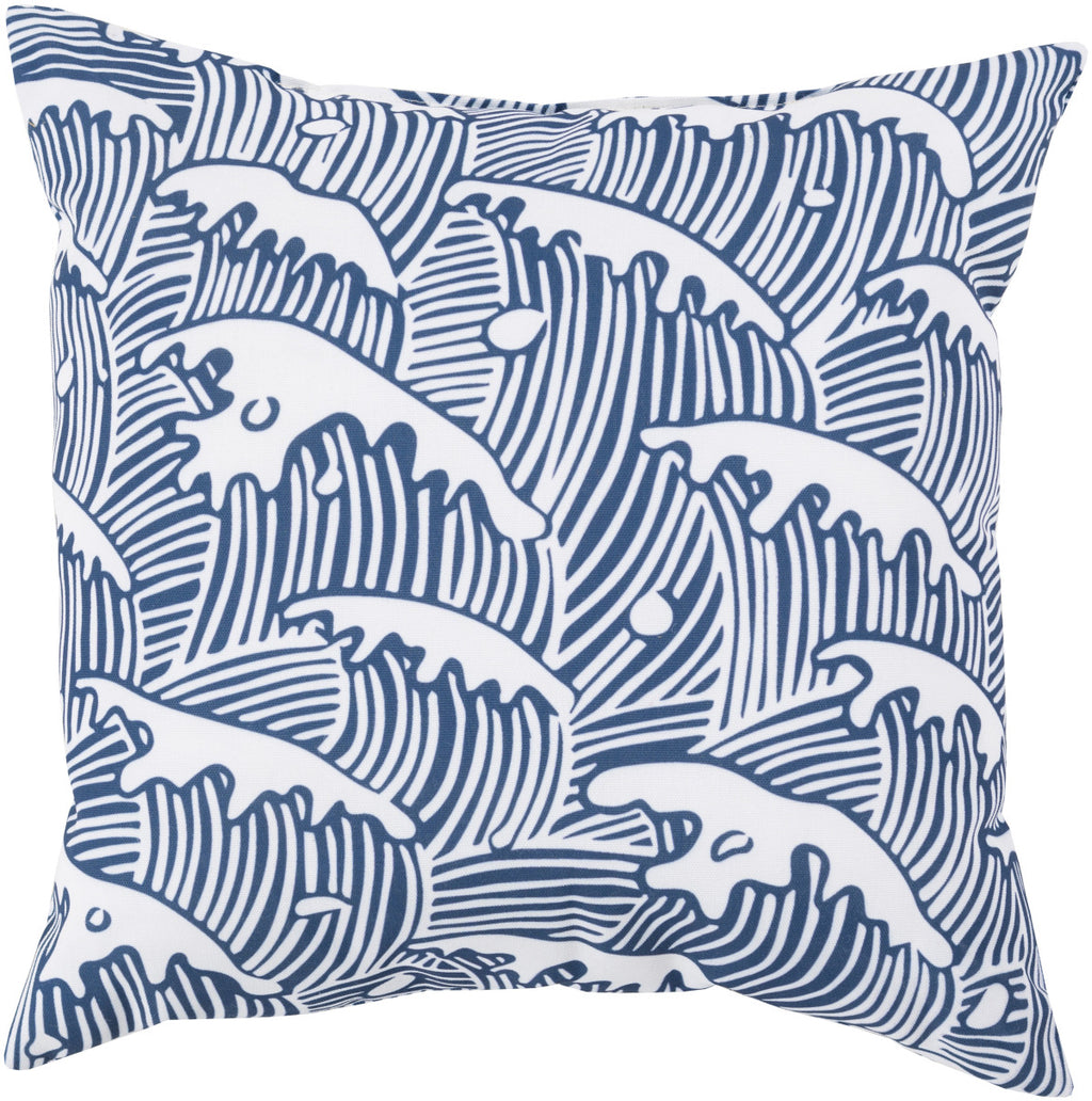 Surya Rain Washed by the Waves RG-096 Pillow 18 X 18 X 4 Poly filled