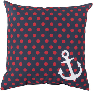 Surya Rain Anchored in Polka Dots RG-125 Pillow 20 X 20 X 5 Poly filled