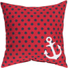 Surya Rain Anchored in Polka Dots RG-126 Pillow 26 X 26 X 5 Poly filled