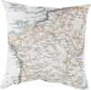 Surya Rain Mapped in Magnificence RG-129 Pillow 20 X 20 X 5 Poly filled