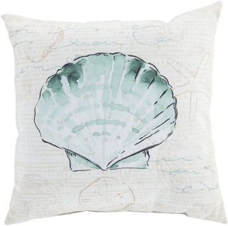 Surya Rain Script and Shell RG-131 Pillow