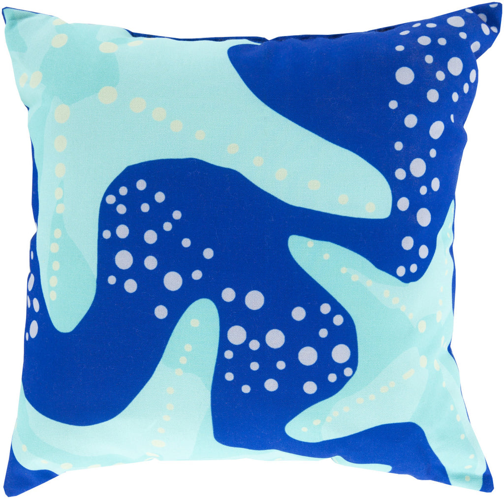 Surya Rain Striking Series of Starfish RG-140 Pillow 18 X 18 X 4 Poly filled