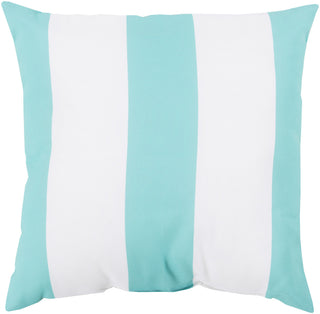 Surya Rain Awning Stripe Aqua Outdoor RG-158 Pillow