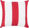 Surya Rain Awning Stripe Crimson Outdoor RG-160 Pillow 20 X 20 X 5 Poly filled