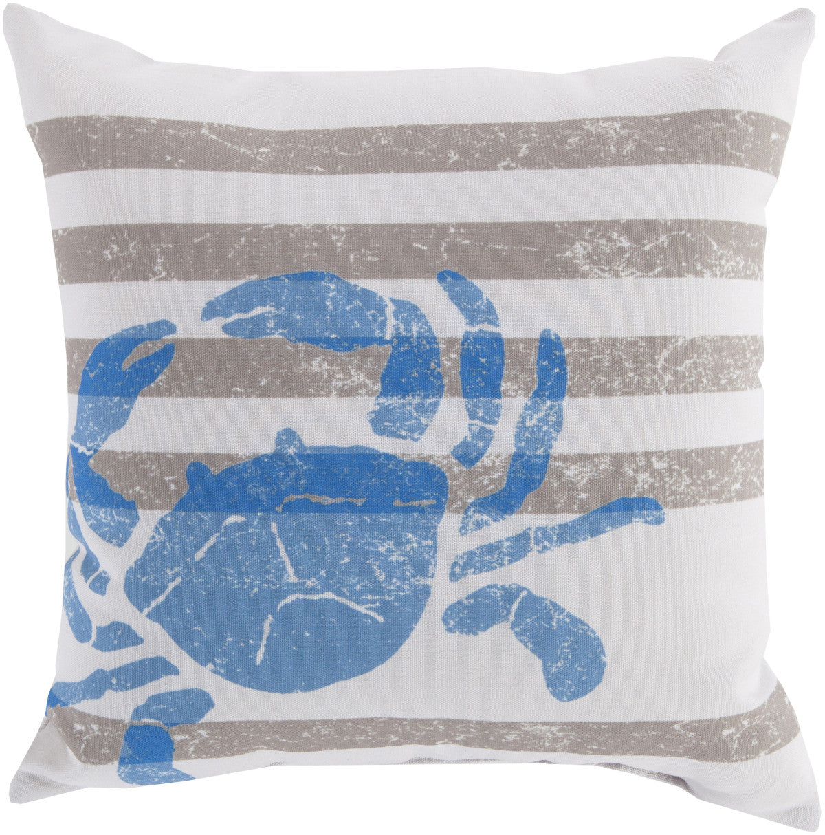 Surya Rain Stripes and Crab RG-164 Pillow