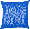 Surya Rain Fabulous Fish RG-169 Pillow 26 X 26 X 5 Poly filled