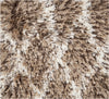 Surya Rhapsody RHA-1024 Chocolate Shag Weave Area Rug 16'' Sample Swatch