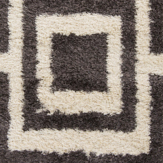 Surya Rhapsody RHA-1025 Charcoal Shag Weave Area Rug Sample Swatch