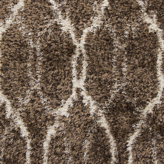 Surya Rhapsody RHA-1029 Chocolate Shag Weave Area Rug Sample Swatch