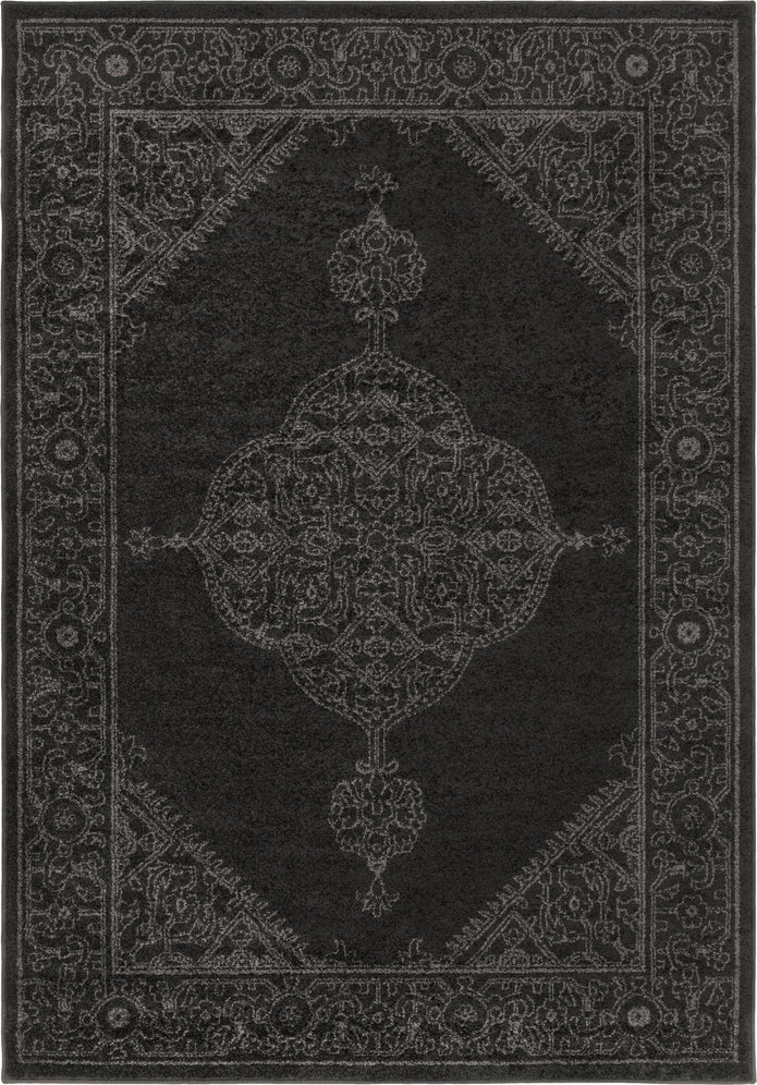 Surya Rhea RHE-1000 Black Charcoal Area Rug main image