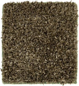 Surya Ribbon RIB-3001 Olive Shag Weave Area Rug 16'' Sample Swatch