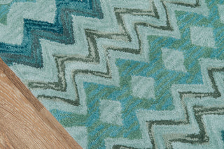 Momeni Rio RIO-1 Teal Area Rug Closeup