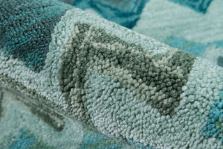 Momeni Rio RIO-1 Teal Area Rug Detail Shot