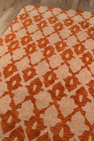 Momeni Rio RIO-2 Orange Area Rug Corner Shot Feature