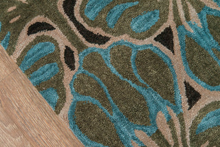 Momeni Rio RIO-3 Teal Area Rug Closeup