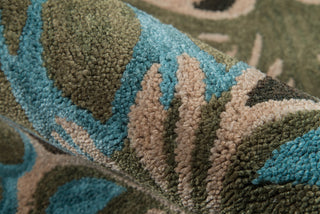 Momeni Rio RIO-3 Teal Area Rug Detail Shot