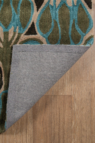 Momeni Rio RIO-3 Teal Area Rug Room Scene Feature