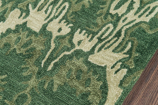 Momeni Rio RIO-4 Green Area Rug Close up