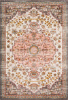 Surya Rio RIO-2313 Peach White Charcoal Rust Sage Camel Area Rug main image