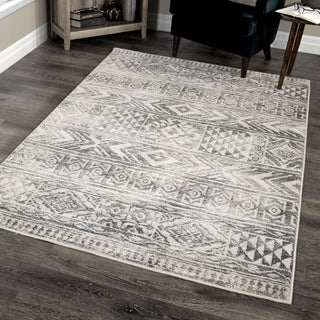 Orian Rugs Riverstone Kuba Delight Cloud Grey Area Rug by Palmetto Living