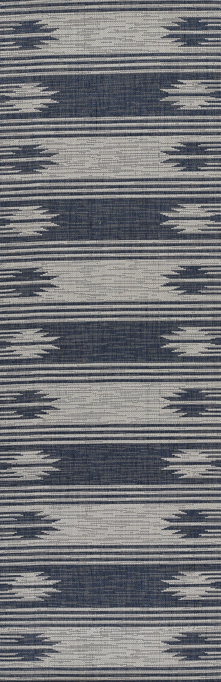 Momeni Riviera RV-07 Blue Area Rug Runner Image