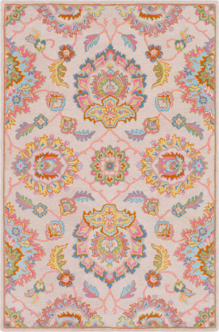 Surya Rajhari RJH-1004 Beige Bright Blue Pink Grass Green Burnt Orange Saffron Aqua Mauve Area Rug main image